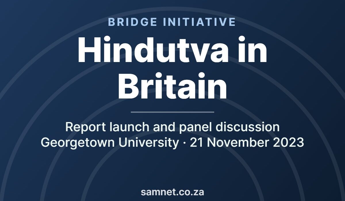 Hindutva in Britain — Bridge Initiative report launch and panel discussion, Georgetown University