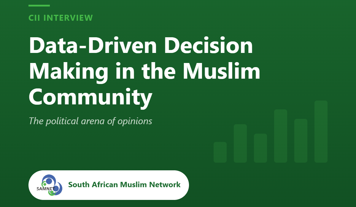 SAMNET card: Data-Driven Decision Making in the Muslim Community