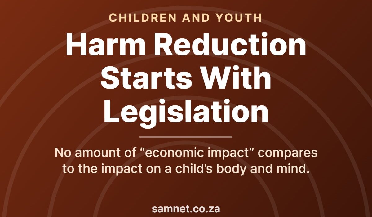 Alcohol and addictive substance harm reduction for children and youth in South Africa