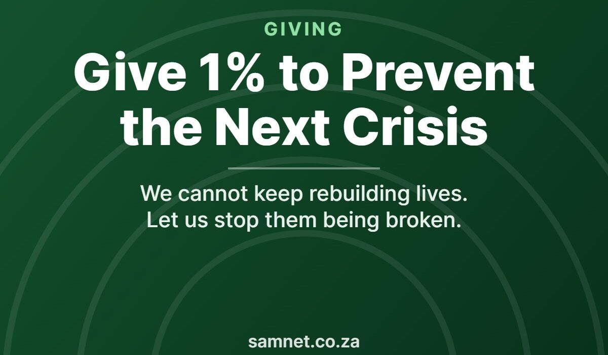 Invest 1% in preventing the next crisis and 99% in urgent relief