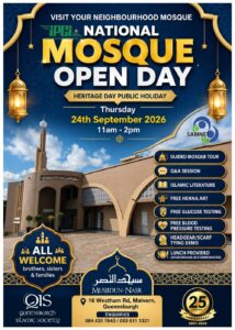 Open Day poster for Musjidun-Nasr