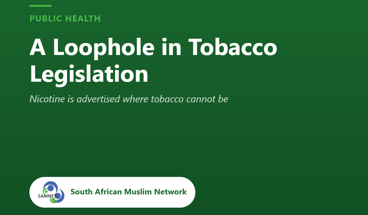 SAMNET: Nicotine Advertising Is a Loophole in Tobacco Legislation