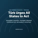 UN High Commissioner for Human Rights Volker Türk urges all States to act over Gaza and the West Bank