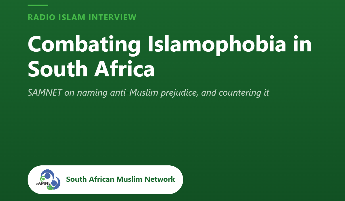 SAMNET card: Combating Islamophobia in South Africa