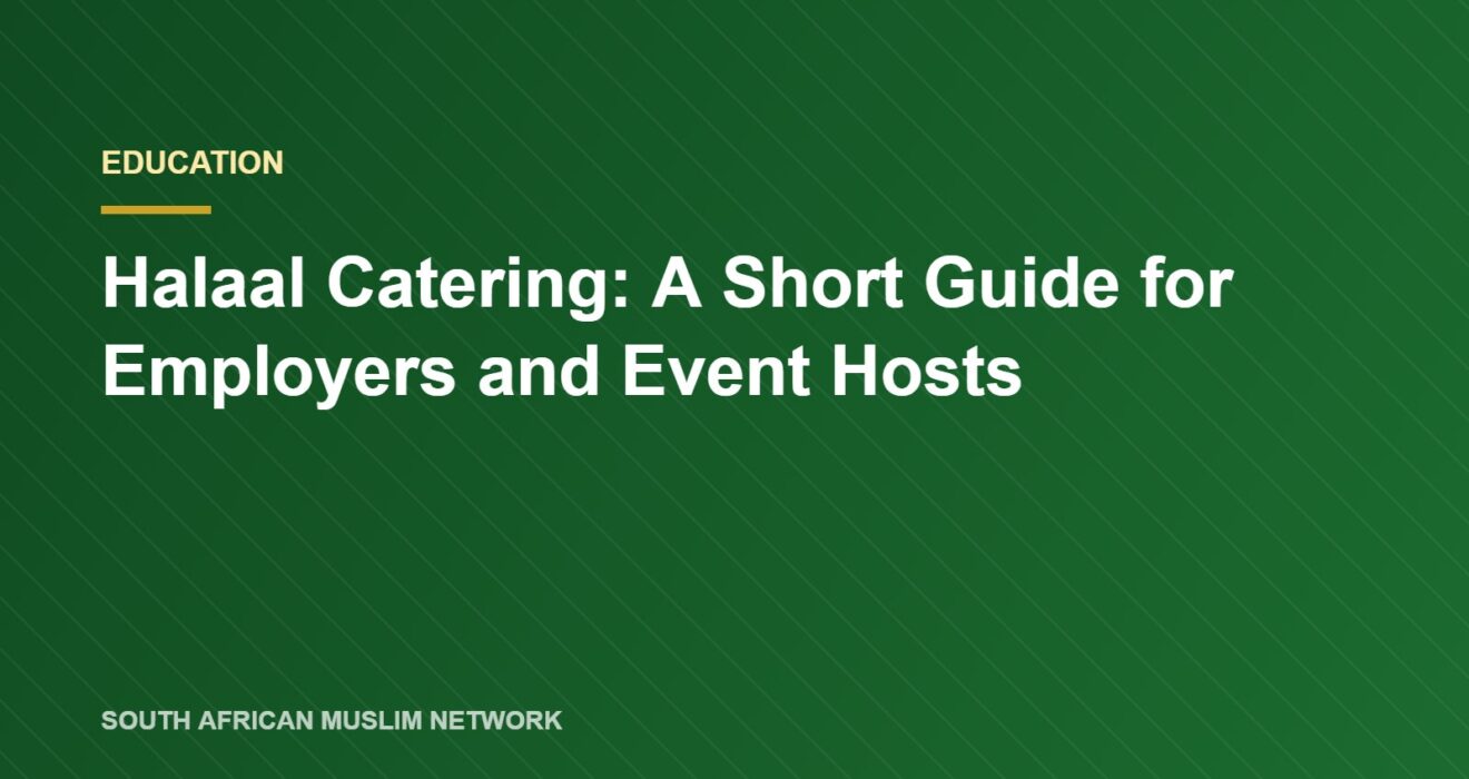 Halaal catering guide